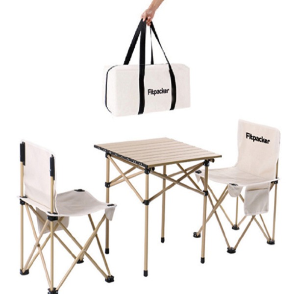 바나나빌딩피트팩커 캠핑용 의자&amp;테이블 2인 세트