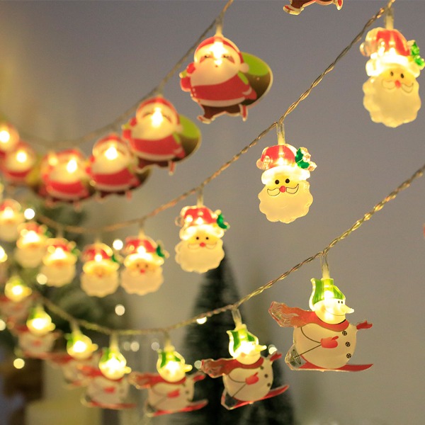 바나나빌딩크리스마스 LED 가랜드 전구(산타와 눈사람)